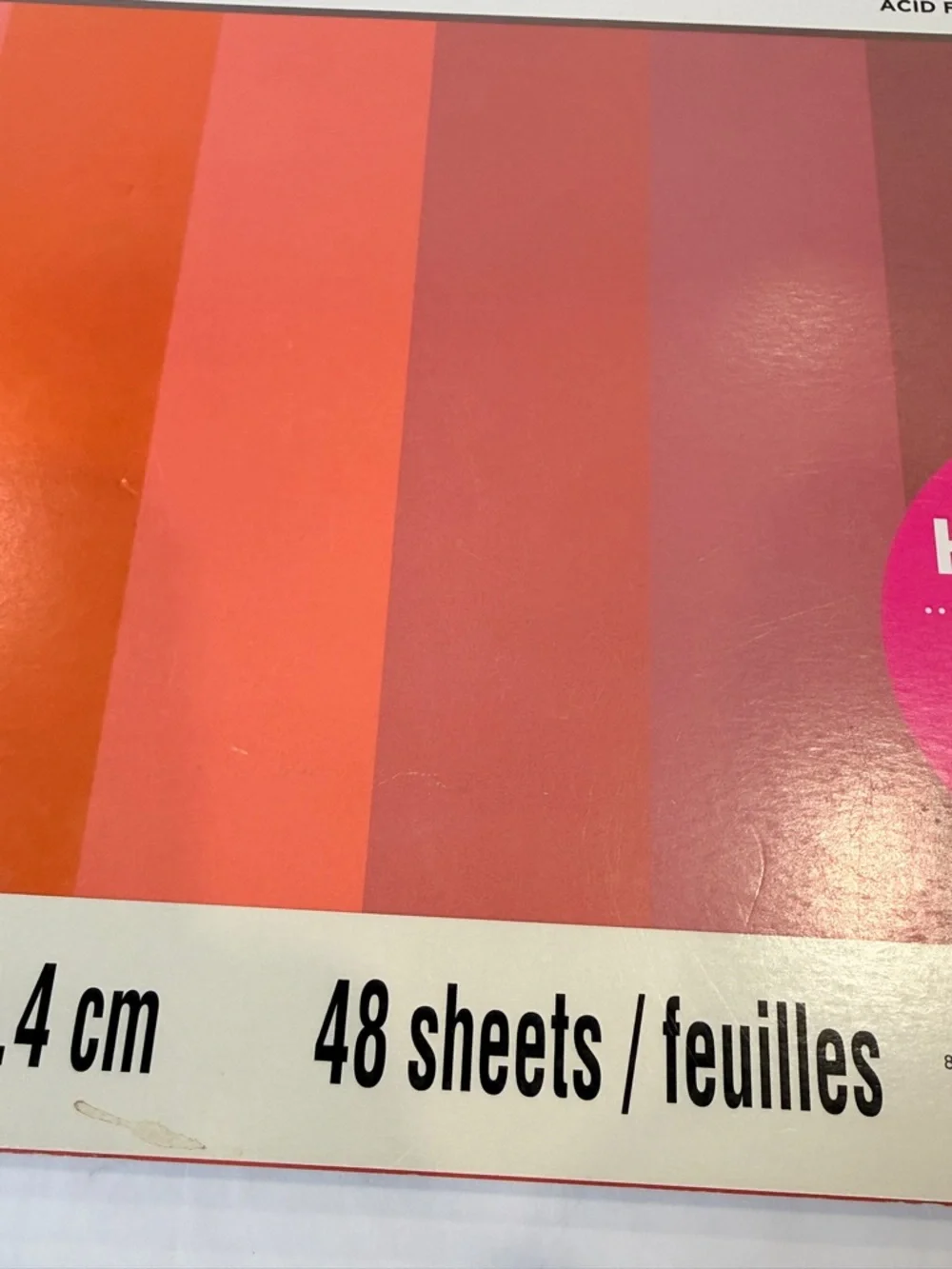 🆕 Crimson Cardstock Paper Pad 12x12 48 Sheets Acid Free